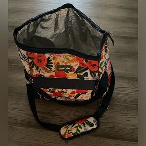Floral Insulated Cooler Tote Bag